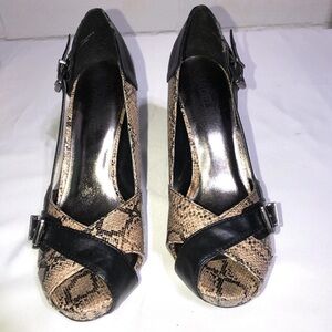 Madeline Girl Snake Print Heels Women’s Size 7M Pumps